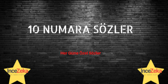 10 Numara Sözler